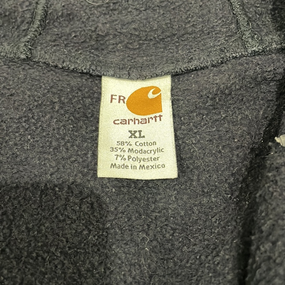 Dark Blue Carhartt Zip up Jacket - Picture 2 of 2